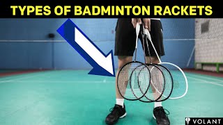 Types of Badminton Rackets Head Heavy Even Balanced Head Light [upl. by Epilihp]