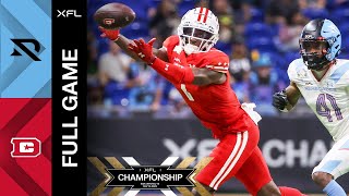 2023 XFL Championship  Full Game [upl. by Stark]