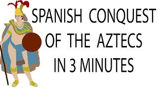 Spanish Conquest of the Aztecs  3 Minute History [upl. by Pennie]