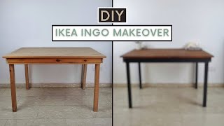 IKEA INGO Dining Table Makeover │Furniture Upcycling For Beginners [upl. by Aicrop410]