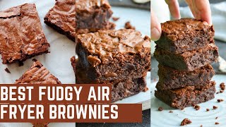 Air Fryer Brownies from Scratch  Fudgy Brownies without Oven [upl. by Enrica727]