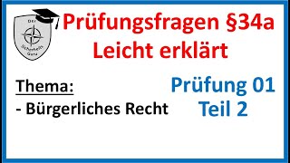 SKP 01Teil2 SACHKUNDE §34a GewO PRÜFUNGSFRAGEN einfach erklärt Vorbereitung auf die SACHKUNDEPRÜFUNG [upl. by Will]