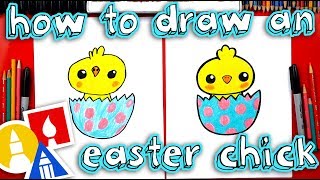 How To Draw An Easter Chick 🐣 [upl. by Cirted159]