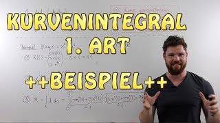 Kurvenintegral 1 Art skalar  BEISPIEL Masse eines Drahtes entlang einer Helix [upl. by Gadmon766]