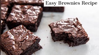 Easy Brownies Recipe [upl. by Onavlis983]