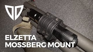 Elzetta ZSM Mossberg Flashlight Mount Install with an Olight M18 [upl. by Lihp]