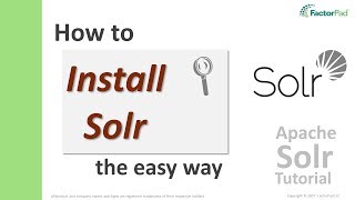 Install Solr  The 5 Steps to an Easy Apache Solr Installation [upl. by Noirod]