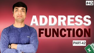 EXCEL ADDRESS FUNCTION Explained  How to use Address Function in Excel [upl. by Phillipe279]