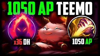 YOU CANT BEAT TEEMO JUNGLE LATE GAME 1050 AP x36 DARK HARVEST STACKS  Teemo Jungle Carry Guide [upl. by Anoet287]