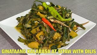 Paano Magluto Ng Ginataang Kalabasa  Ginataang Kalabasa at Sitaw With Dilis Recipe [upl. by Bathelda978]