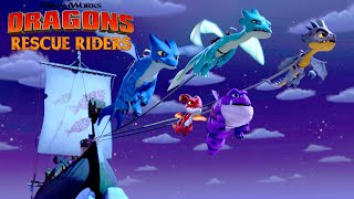 Saving Elbones Ship  DRAGONS RESCUE RIDERS  NETFLIX [upl. by Conrado]