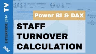 Calculating Staff Turnover In Power BI Using DAX  HR Insights [upl. by Dickenson]