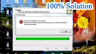 How to fix An internal system error occurred please refer to DXErrorlog and DirectXlog [upl. by Cherian]
