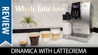 Review DeLonghi Dinamica With LatteCrema Automatic Espresso Machine [upl. by Pessa504]