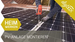 PV Anlage montieren  Aufdachmontage selber machen [upl. by Esiuolyram]