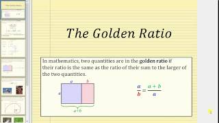 The Golden Ratio [upl. by Eenar]