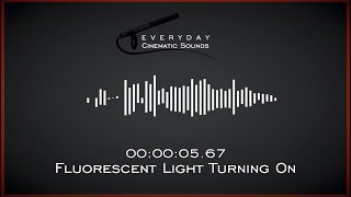 Fluorescent Light Turning On  HQ Sound Effects [upl. by Lindley]