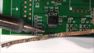 Flow and wick soldering demonstration [upl. by Nyar]