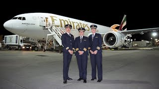 Women pilots fly Emirates SkyCargo Boeing 777 Freighter to 4 continents  International Womens Day [upl. by Eceerahs]