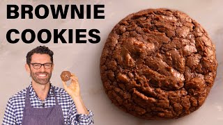 EASY Brownie Cookies Recipe [upl. by Pietra]