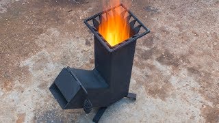 Homemade wood burning Rocket stove [upl. by Kiernan]