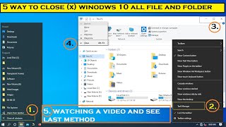 5 WAY TO CLOSE ALL FILES AND FOLDERS IN WINDOWS 10 [upl. by Tseng960]