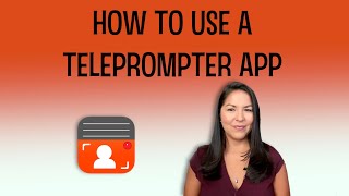 How to Use a Teleprompter App [upl. by Kabob]