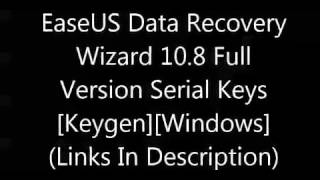 EaseUS Data Recovery Wizard 10 8 Full Version Serial Keys KeygenWindows [upl. by Llerrad360]