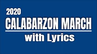 2020 New Calabarzon March  Updated  Lyrics  Las Tv [upl. by Hsejar]