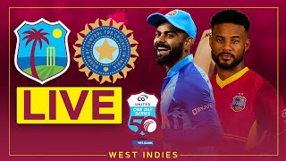 🔴 LIVE  West Indies v India  3rd CG United ODI powered by Yes Bank [upl. by Tandi797]