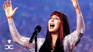 Cher sings the National Anthem at the Super Bowl [upl. by Langan]