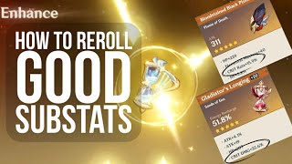 How to reroll good substats on artifacts  Genshin Impact [upl. by Mozart]