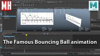 quotThe famous Bouncing Ball Animationquot in Maya explained  beginners [upl. by Fortunio]