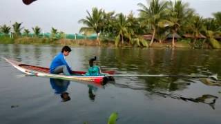 Crazy Thai Drag Race Longtail boat [upl. by Ahsieki]