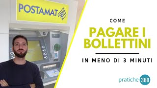 PAGARE I BOLLETTINI DALL ATM POSTE ITALIANE [upl. by Heall]