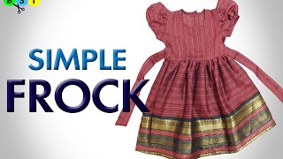 Simple Frock  Baby Frock  Cutting and Stitching  BST [upl. by Cowden726]