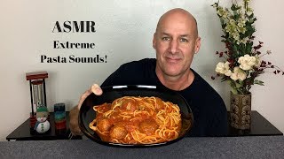 ASMR Eating Spaghetti and MeatballsNo TalkingExtreme Pasta Sounds [upl. by Ekihc]