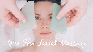 Gua Sha Facial Massage Tutorial  Benefits and Demonstration [upl. by Otrebilif]