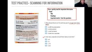 How To Scan for Important Words CASAS Test Practice Level B [upl. by Attevaj]