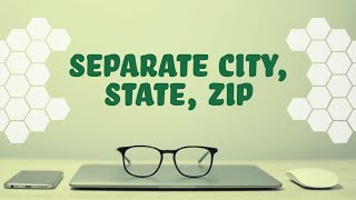 How to separate City State and Zip Code in Excel [upl. by Galvin]