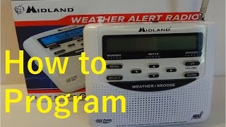 How to program the Midland Weather Alert Radio [upl. by Asilegna]