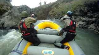 Extreme Rafting 70 Foot Waterfall  Mosier Falls Oregon [upl. by Nelaf]