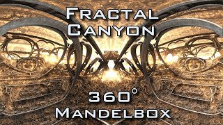 360° Fractal Canyon  Mandelbulb 3D fractal VR 4K [upl. by Mojgan]