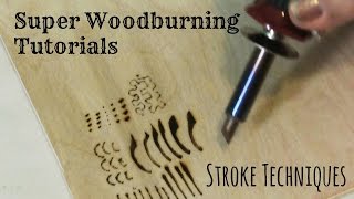 Wood Burning  Stroke Techniques and Tutorial [upl. by Newell]