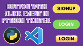 Python button click event  Tkinter button click event  Python Button [upl. by Salohci998]