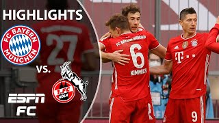 Robert Lewandowski stars as Bayern THRASHES Cologne 51  ESPN FC Bundesliga Highlights [upl. by Brendan]