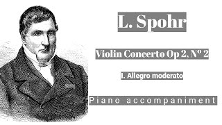 Spohr  Violin concerto Op 2 Nº 2 I mov  Piano accompaniment [upl. by Bully]