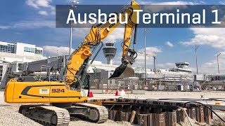 Ausbau Terminal 1 Rückbau westliches Vorfeld  Flughafen München [upl. by Eiuqnom]