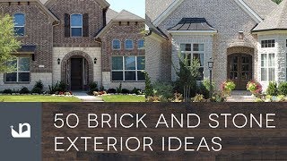 50 Brick And Stone Exterior Ideas [upl. by Inhsor]