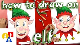 How To Draw A Christmas Elf Face [upl. by Enayr]